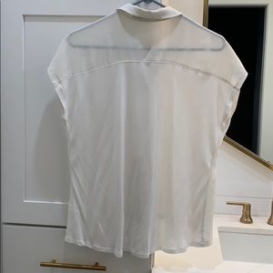 Trouve Tops - Trouve Silk & Cotton cream hi-lo blouse Trouve Tops - Trouve Silk & Cotton cream hi-lo blouse